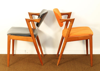 1960s Kai Kristiansen for Schou Andersen Model 42 Danish Teak Dining Chairs - Set of 4