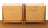 1960s Pair Drexel Declaration Model 801-612 Walnut Nightstands