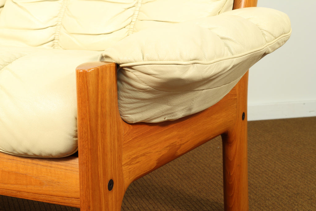 1970s Vintage Ekornes "Montana" Loveseat, Norway Metro Eclectic