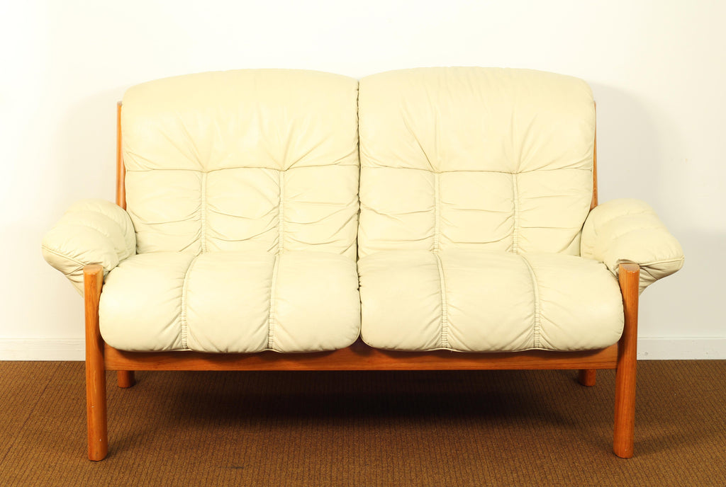 1970s Vintage Ekornes "Montana" Loveseat, Norway Metro Eclectic