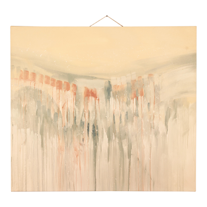 1980s Abstract Oil Painting on Canvas by Greg Copeland