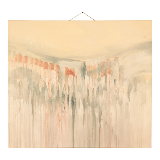 1980s Abstract Oil Painting on Canvas by Greg Copeland