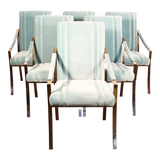 1980s Modern Cal-Style Dining Chairs- Set of 6