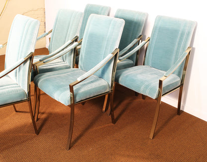 1980s Modern Cal-Style Dining Chairs- Set of 6