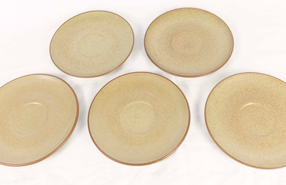 Heath California Pottery Sage Coffee Tea Cup and Saucer Set of 5 LOT
