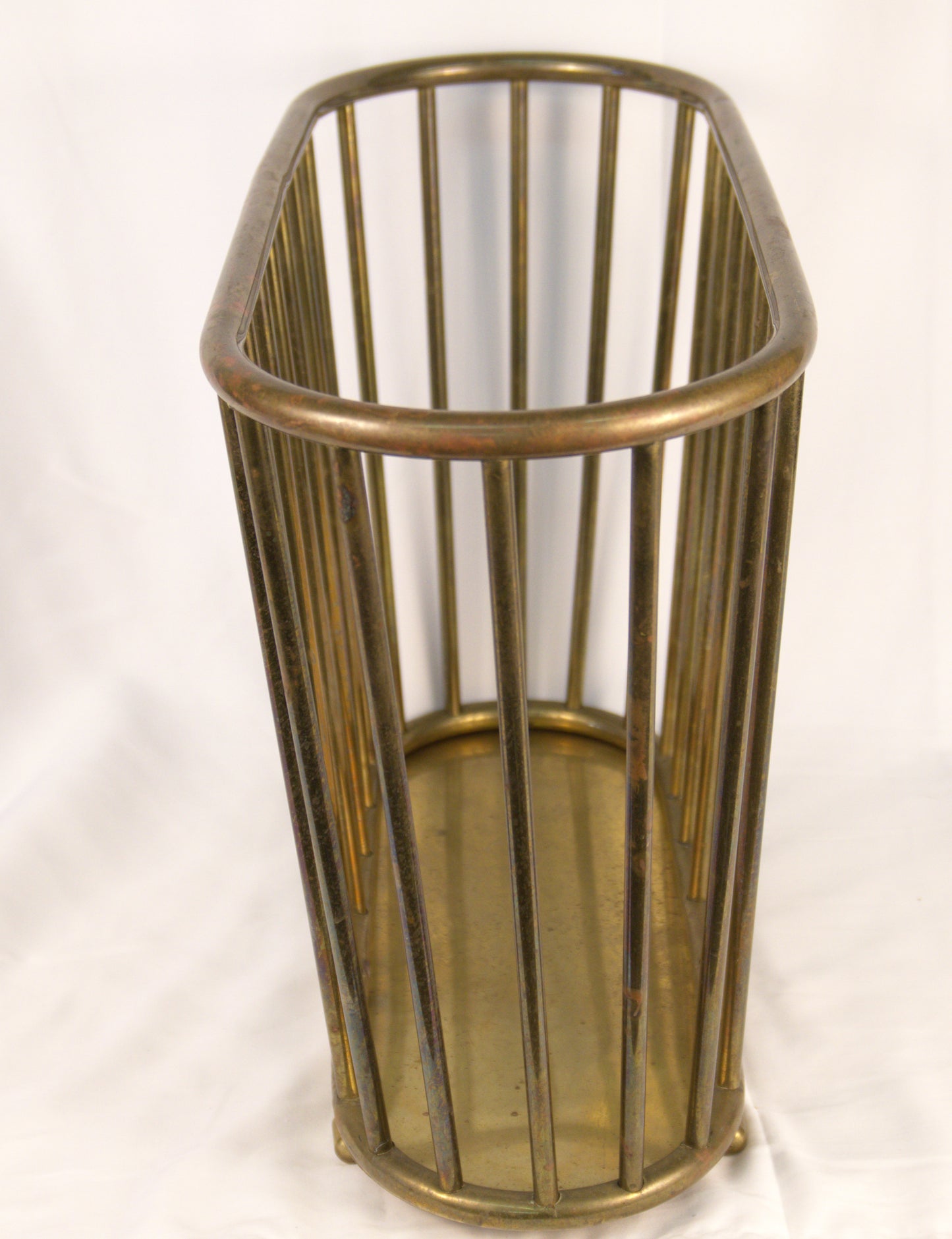 Gumps San Francisco Brass Magazine Rack Holder