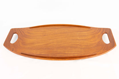 Vintage Teak 20.5" Dansk Gondola Surfboard Serving Tray by Jens Quistgaard