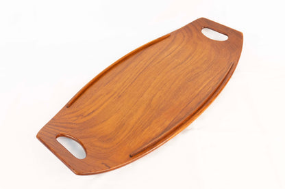Vintage Teak 20.5" Dansk Gondola Surfboard Serving Tray by Jens Quistgaard