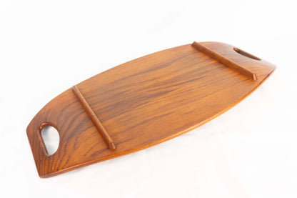 Vintage Teak 20.5" Dansk Gondola Surfboard Serving Tray by Jens Quistgaard