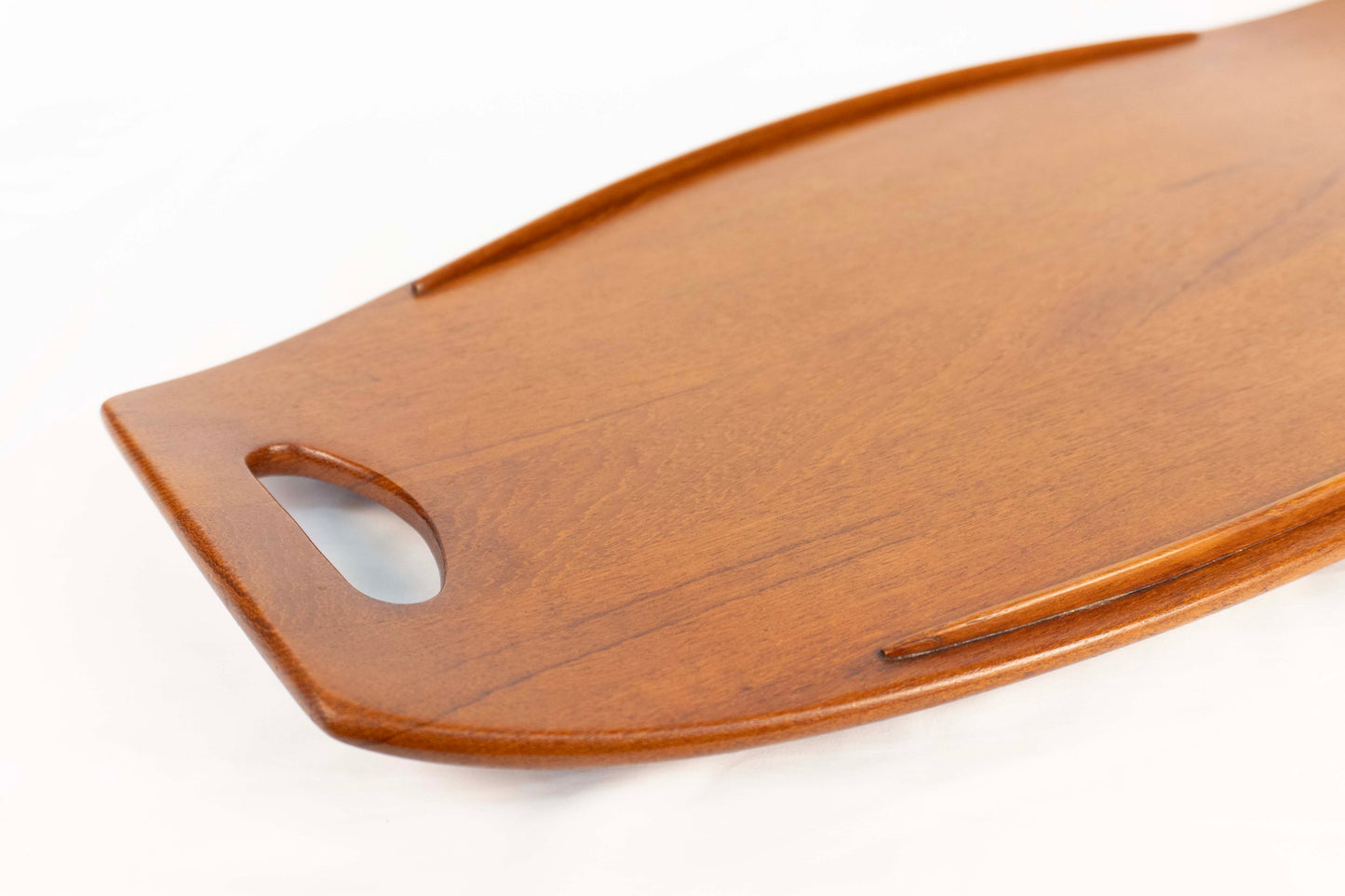 Vintage Teak 23.5" Dansk Gondola Surfboard Serving Tray by Jens Quistgaard