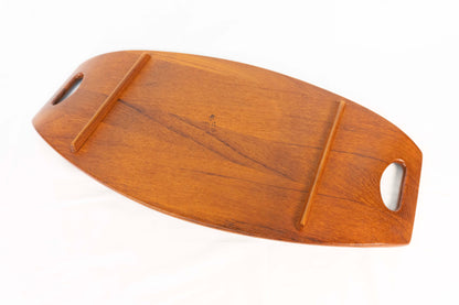 Vintage Teak 23.5" Dansk Gondola Surfboard Serving Tray by Jens Quistgaard