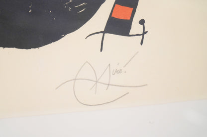 Joan Miro Signed and Numbered Framed Print