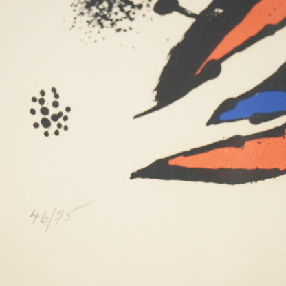 Joan Miro Signed and Numbered Framed Print