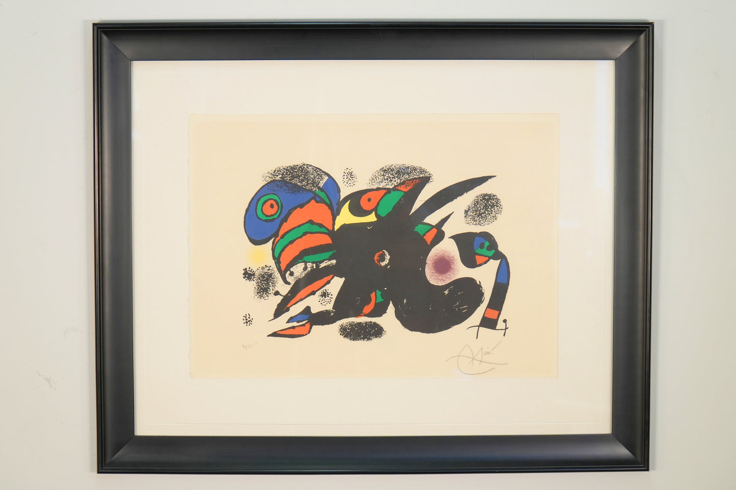 Joan Miro Signed and Numbered Framed Print
