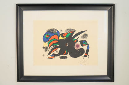 Joan Miro Signed and Numbered Framed Print