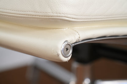 Eames Aluminum Group Soft Pad High Back Lounge Chair and Ottoman Herman Miller 4 Pad