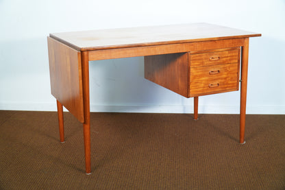 Teak Danish Sliding Top Desk Attributed to Arne Vodder