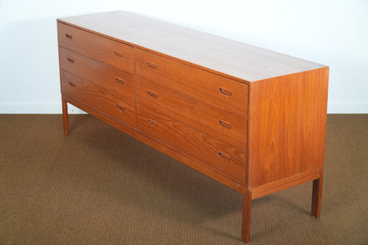 Vintage Danish Mid-Century Arne Wahl Iversen Double Dresser Model 102