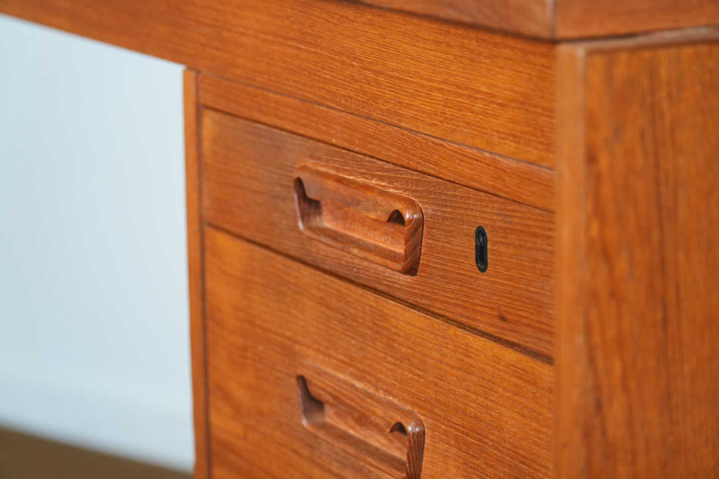 Danish Teak Mid Century Sliding Top Desk by Skodborg Mobelfabrik