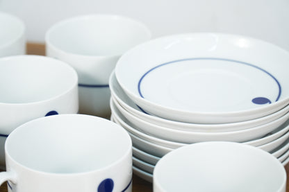 Arabesque "Colon Blue" 21-Piece Coffee/Tea Set - Germany