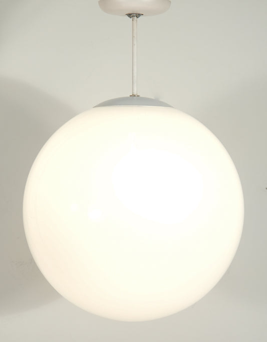 Vintage Prescolite Large 16" Round Globe Fixture