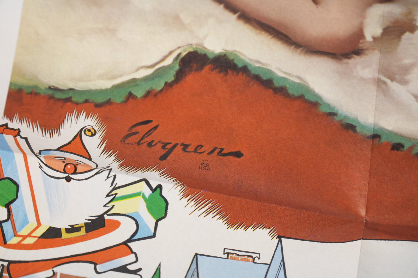 Elvgren 1950s Holiday 5 Pinups Foldout Greeting Card "Annual Report" Volume XVII for Aeroliner Spokane WA Brown & Bigelow