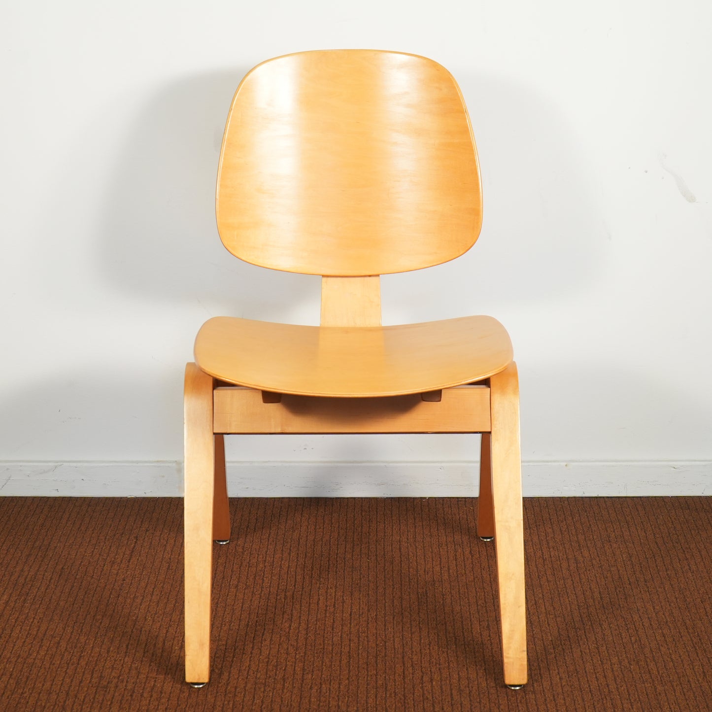Thonet Mid-Century Bent Plywood Side Armchair by Joe Atkinson