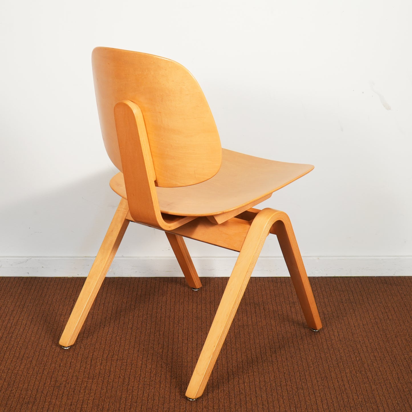 Thonet Mid-Century Bent Plywood Side Armchair by Joe Atkinson