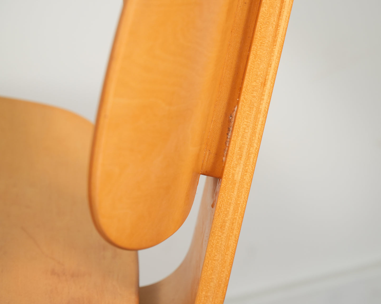 Thonet Mid-Century Bent Plywood Side Armchair by Joe Atkinson