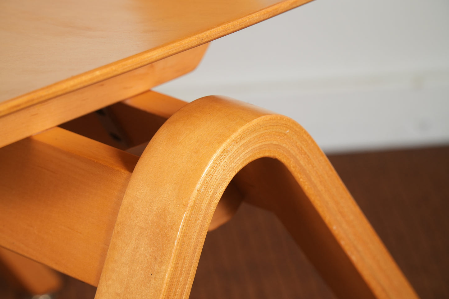 Thonet Mid-Century Bent Plywood Side Armchair by Joe Atkinson