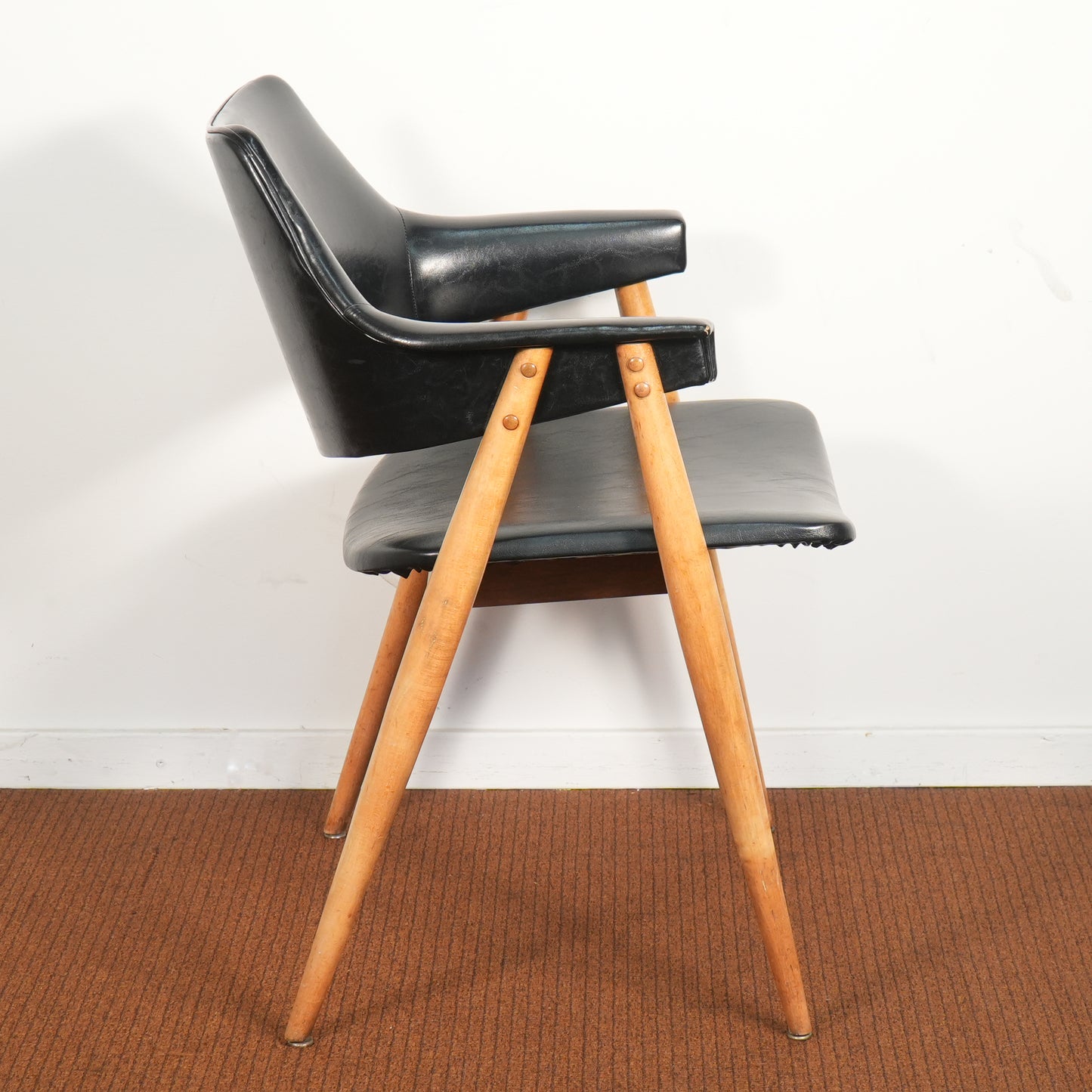 Mid-Century Thonet Upholstered Chair Attributed to Pierre Paulin