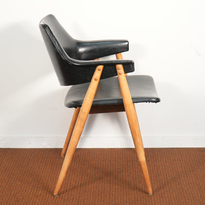 Mid-Century Thonet Upholstered Chair Attributed to Pierre Paulin