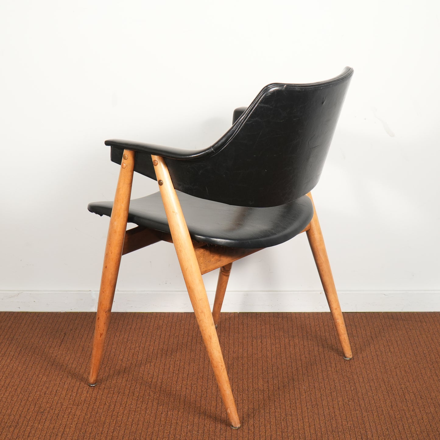Mid-Century Thonet Upholstered Chair Attributed to Pierre Paulin