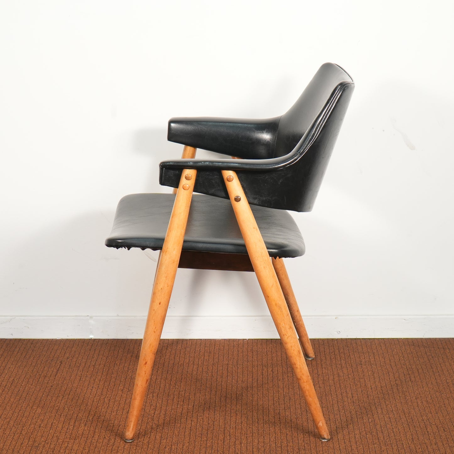 Mid-Century Thonet Upholstered Chair Attributed to Pierre Paulin