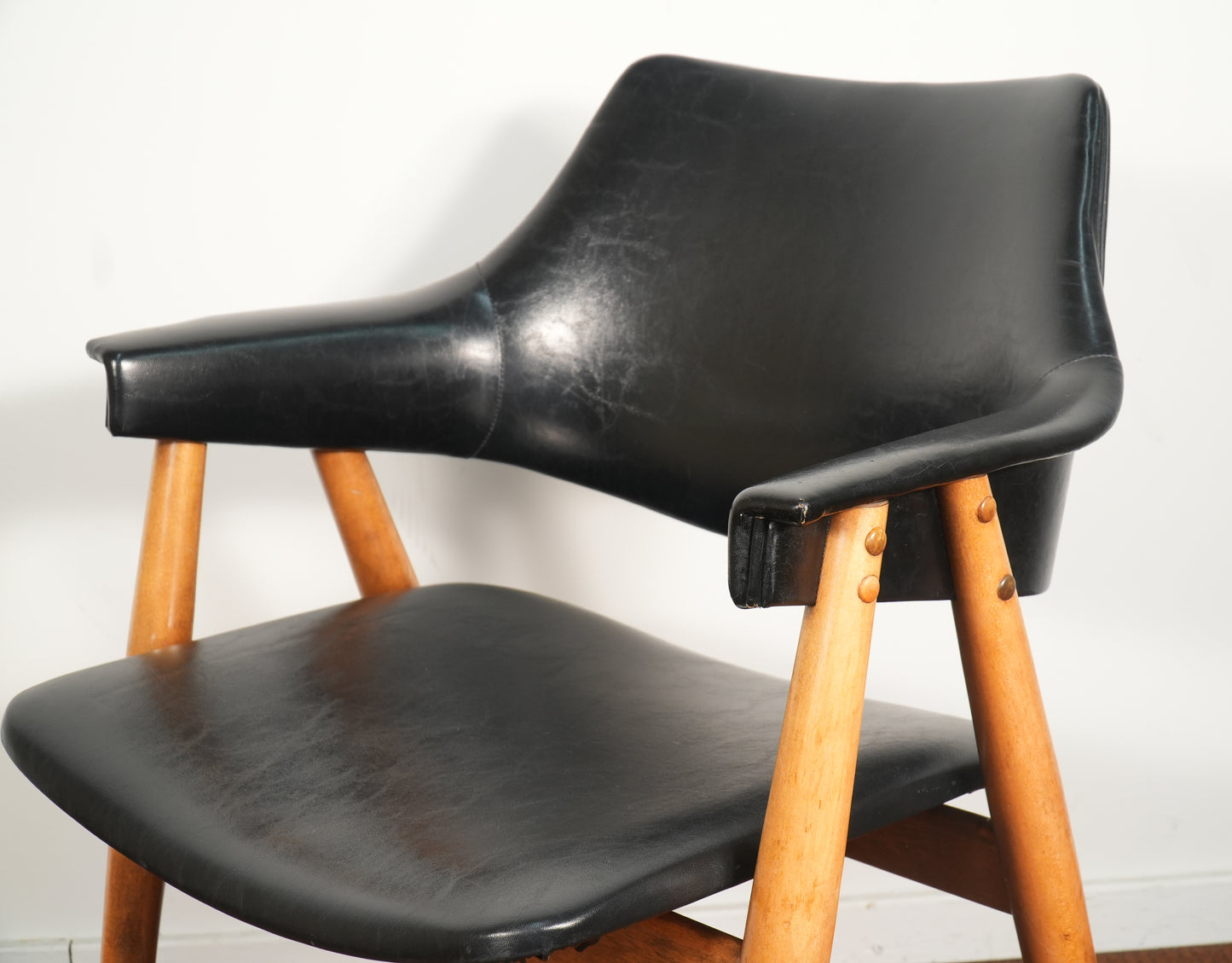 Mid-Century Thonet Upholstered Chair Attributed to Pierre Paulin