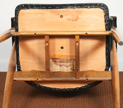 Mid-Century Thonet Upholstered Chair Attributed to Pierre Paulin