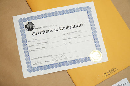 Joan Miro Signed and Numbered Framed Print