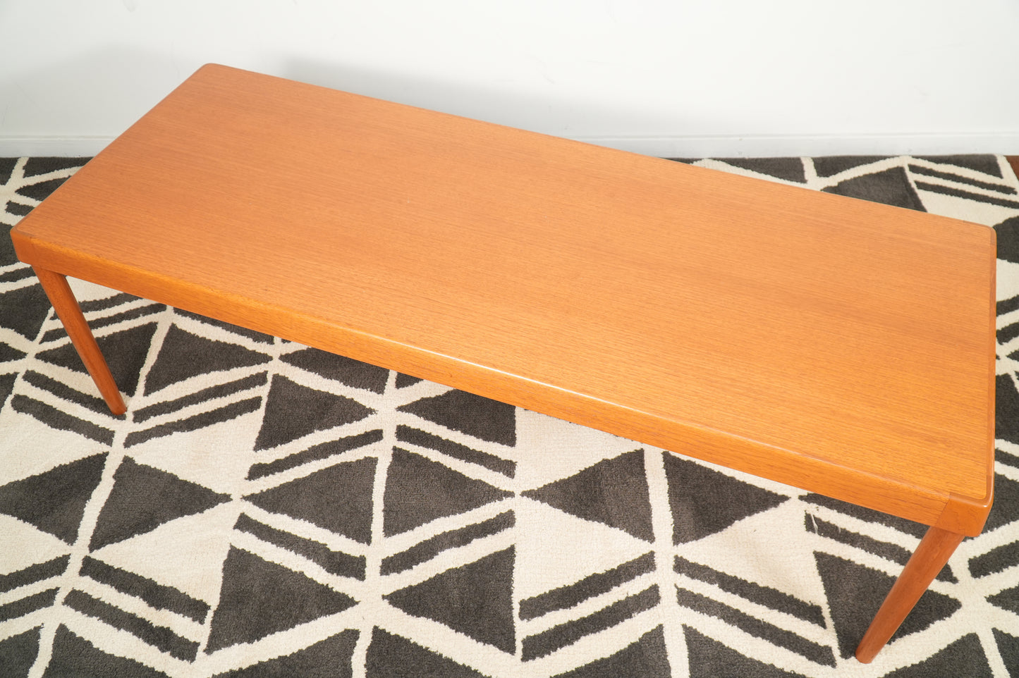 Vintage Danish Teak Rectangular Coffee Table