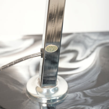 Mid-Century Chrome Italian Arc Lamp