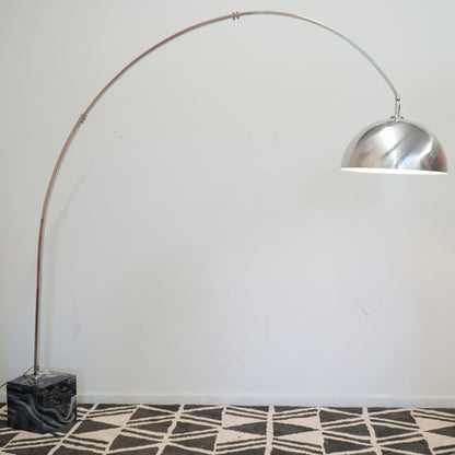 Mid-Century Chrome Italian Arc Lamp