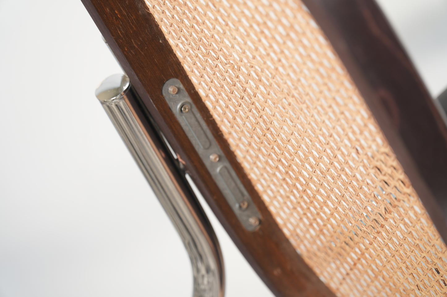 Marcel Breuer Inspired Bauhaus Cane Tubular Chrome Rocker