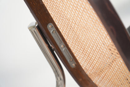 Marcel Breuer Inspired Bauhaus Cane Tubular Chrome Rocker