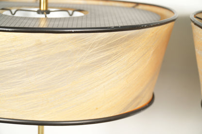 Pair Rembrandt Antelope Gazelle Table Lamps w/ Original Shades