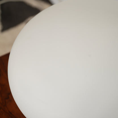 Mid Century Laurel Mushroom Table Lamp Walnut Base