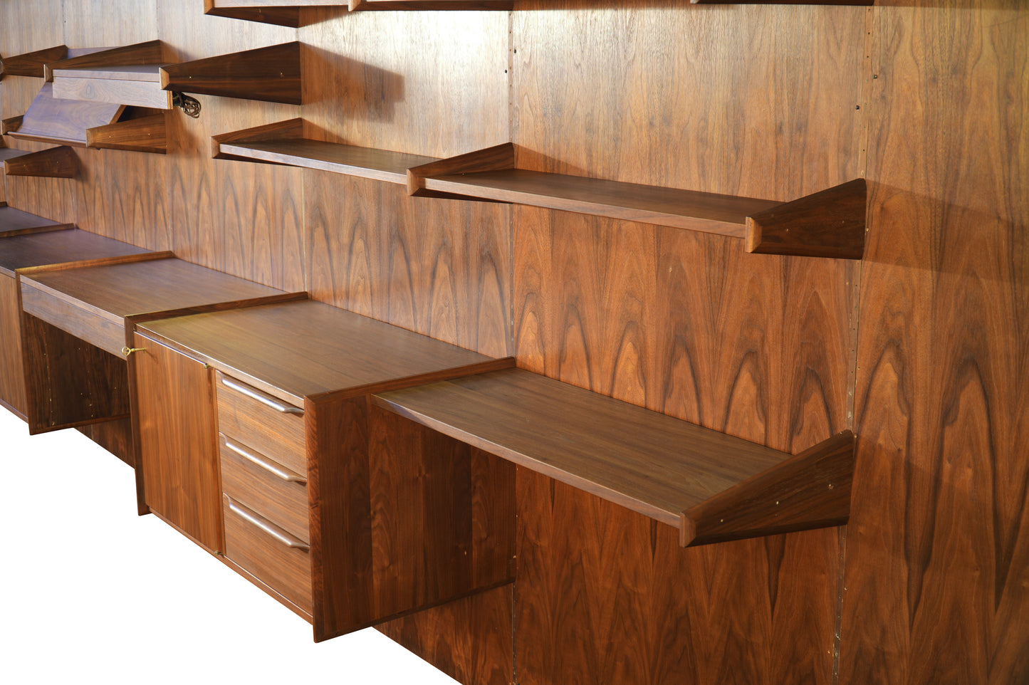 Five Panel Rosewood Wall Unit PEGA by Juul Christiansen Norway