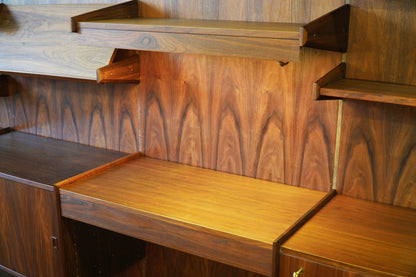 Five Panel Rosewood Wall Unit PEGA by Juul Christiansen Norway