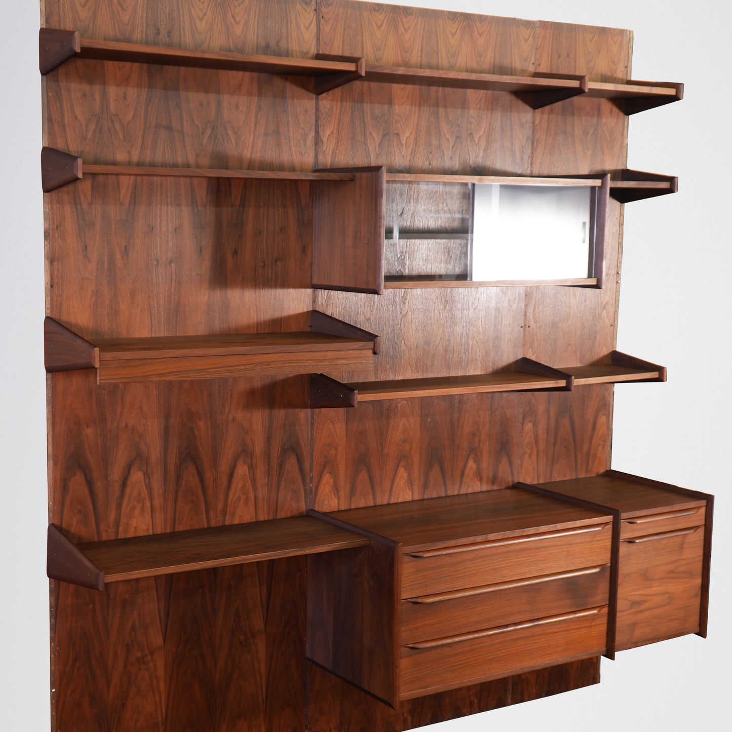 2+ Panel Rosewood Wall Unit PEGA by Juul Christiansen Norway