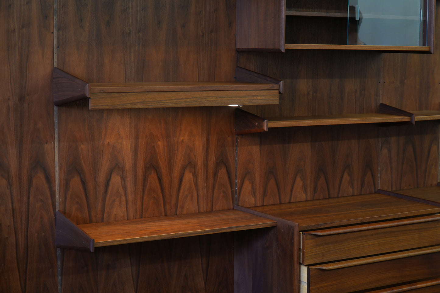 2+ Panel Rosewood Wall Unit PEGA by Juul Christiansen Norway