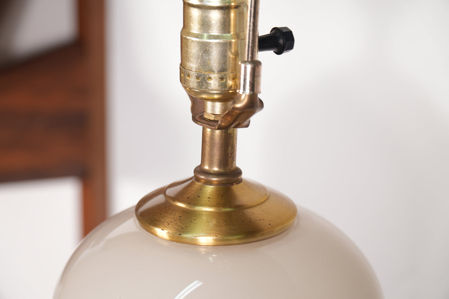 Cylindrical Hand-Blown Glass Table Lamp by Glasslight Studio