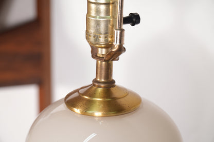 Cylindrical Hand-Blown Glass Table Lamp by Glasslight Studio